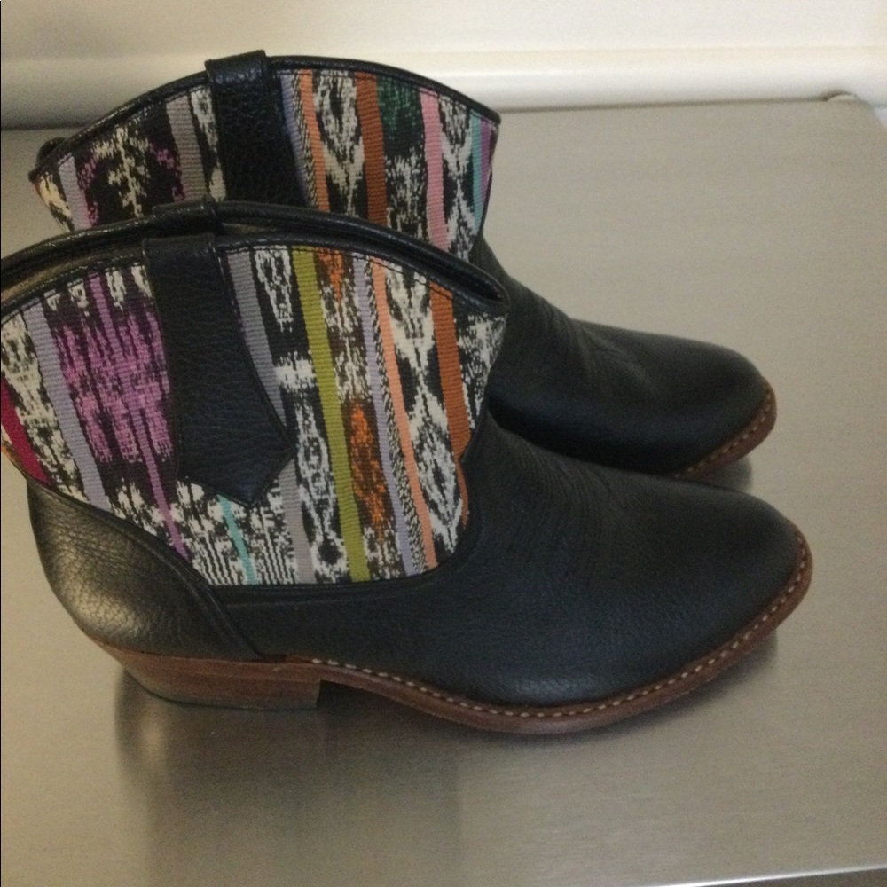 Genuine leather bootie size 10